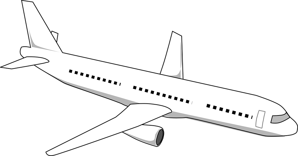 kreslené letadlo